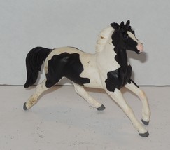 2004 safari ltd Pretend Play 4&quot; Horse Pinto Mustang PVC figure Hard Plastic - $14.43