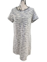 Loft Gray/Black woven sheath dress size 10 - $17.00