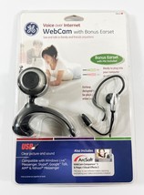WEBCAM - GE Universal All-in-One Webcam with Bonus Ear Set 98650 BRAND NEW - $11.38