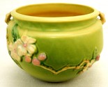 Apple Blossom Green Jardiniere, Roseville Art Pottery , Vintage 1930s, #... - $122.45