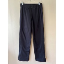 L.L. Bean Sz M Fleece Lined Pants Straight Leg Sweatpants Pull On Ankle ... - $463.79 MXN