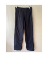L.L. Bean Sz M Fleece Lined Pants Straight Leg Sweatpants Pull On Ankle ... - $457.21 MXN