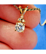 Earth mined Diamond Deco Pendant Medallion Solitaire Necklaces 14k Gold ... - $3,605.25