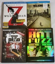 World War Z 3D, Walking Dead Season 1 Bluray, Hot Fuzz &amp; Shaun Of The Dead DVD - £9.94 GBP