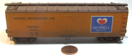 Athearn HO Model R.R. Morrell Meats Refrigerator Line MORX 9481   BL9 - £11.95 GBP