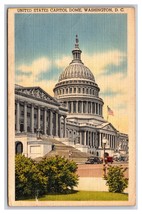 United States Capitol Dome Washington DC Linen Postcard W24 - £2.34 GBP