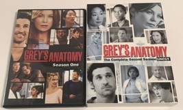 Grey&#39;s Anatomy ~ Season 1 &amp; 2 Uncut ~ Tv Series ~ Lot Of 2 Dvd Sets - £7.81 GBP