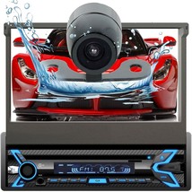 Audiotek AT-S7920BT 1-DIN 7&quot; Touch Car Stereo W/Bluetooth + XV-20C Back ... - $243.82