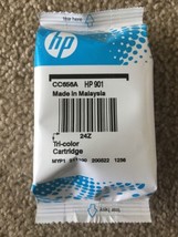 HP 901 (CC656AN140) Tri-Color Ink Cartridge Genuine OEM Cyan Magenta Blue - $11.87