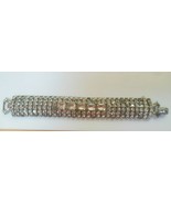 Vintage Signed WEISS Clear Rhinestone Bracelet 7.5&quot; Long - $89.27 CAD