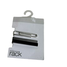 Nordstrom Rack Tie Bar Clips 3 Piece Set Metal Paper Clip - £11.86 GBP