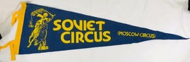 Vintage Souvenir Soviet Circus (Moscow Circus) Felt Pennant Flag - £27.93 GBP