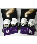 Nespresso Ritual 2 X 2 Mug Kit LE 2014 Coffee Cups W Box &amp; SKU 3403/2,New - £1,120.95 GBP