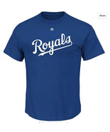 Majestic Men Kansas City Royals Eric Hosmer 35 Crew Neck  T-Shirt, Blue, XL - £13.22 GBP