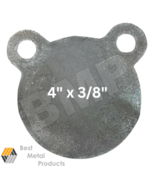 (6) AR500 Steel Gong Shooting Target 3/8 - 4" Round - 2-Hole 0200120 - €53,26 EUR