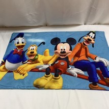 Disney Pillowcase Standard Size Mickey Mouse Goofy Clubhouse - £9.82 GBP