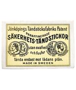 Jonkopings Patent Sweden Vintage Box Matches Swedish Import Collectible ... - $459.78 MXN