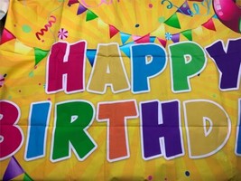 7x5ft Happy Birthday Backdrop Colorful Balloons Party Decorations Candy ... - £19.33 GBP