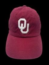OU Sooners Hat Crimson &amp; Cream Stitched Baseball Ball Cap Oklahoma Sooners - £29.64 GBP