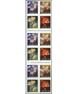 Flowers Full Booklet Pane of Twenty 34 Cent Postage Stamps Scott 3457a - $14.00