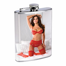 Rock &amp; Roll Pin Up Girls D13 Flask 8oz Stainless Steel Hip Drinking Whiskey - £11.86 GBP
