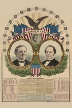 National Democratic chart, 1876--For president, Samuel J. Tilden, for vice presi - £17.29 GBP+