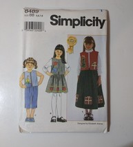 Simplicity 8489 Size 5-8 Child&#39;s Vest Skirt Pants - £10.16 GBP