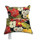 PILLOW PERFECT 2 Tropical Indoor/Outdoor 18&quot;x12&quot; Rectangle Pillows-NEW - $759.79 MXN