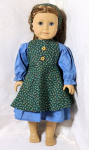 3-PC Colonial-Style Outfit for 18&quot; Dolls - Dress, Green Pinafore, &amp; Head... - £14.20 GBP