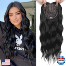 Gulagula 20" Wavy Hair Topper for Women, 6.5x6.5" Base, W/ Bangs - $49.16