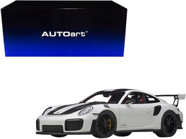 Porsche 911 (991.2) GT2 RS Weissach Package White with Carbon Stripes 1/18 Model - €283,17 EUR