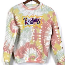 Nickelodeon Rugrats Womens XS Sweatshirt Tie Dye Oversized Cartoon Paste... - £13.22 GBP