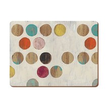 Creative Tops Retro Spot Premium Cork-Backed Placemats, Wood, Multi-Colour, 6-Pi - £48.79 GBP