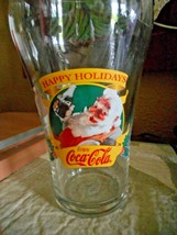 Coca-Cola Happy Holidays 1997 Vintage Santa Claus Drinking Glass 16OZ Excellent - £7.86 GBP