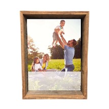 6&quot; X 6&quot; Rustic Farmhouse Gray Wood Shadow Box Frame - $103.49