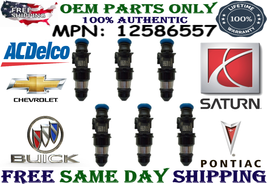 #12586557 6 PIECES ACDelco OEM Fuel Injectors for 2005, 2006 Pontiac G6 3.5L V6 - £62.10 GBP