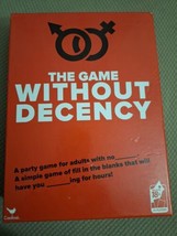 The Game Without Decency Board Game Box Adults 18+ Party Game Cards+Instructions - $5.90