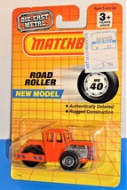 Matchbox 1991 Release MB 40 Road Roller Orange NEW MODEL - $6.93