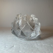 Orrefors Sweden Crystal Firefly Artichoke Nimbus Votive Candle Holder 3 Inch - $9.74