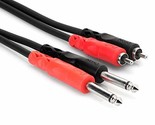 Hosa CPR-202 Dual 1/4&quot; TS to Dual RCA Stereo Interconnect Cable, 2 Meter... - $12.74+