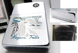 Canada Niagara Falls Ontairo Engraved Zippo Oil Lighter 1988 Mint Rare - $216.00