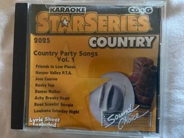 SOUND CHOICE KARAOKE STAR SERIES - COUNTRY PARTY SONGS - VOL 1 - SC2025 ... - $19.79