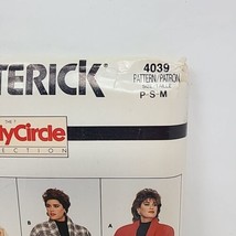 Butterick 4039 Family Circle Vtg 80s Coat Loose A-lined Drop Shoulder Psm Uncut - £7.90 GBP