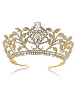 Wedding Hair Jewelry Accessories for Women Crystal Flower Leaf Rhineston... - £21.65 GBP