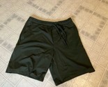 Eddie Bauer Shorts Men Medium Green Solid Sleepwear Elastic Waist Drawst... - £19.57 GBP