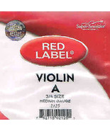 Super Sensitive Red Label Violin 3/4 Size A String Medium Gauge (2125) - £7.82 GBP