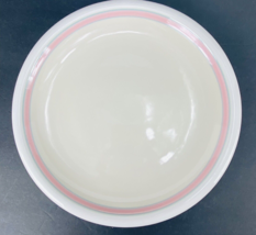 Montana by Epoch Dinner Plate 10.5&quot; White Pink  Blue Tan E2002 Vintage - $9.99