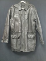 John Ashford Outdoors Men&#39;s Black Leather Jacket. Size Large Vintage Bar... - $105.15