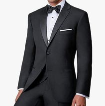 IKE Behar Super 120&#39;s Wool 2-Button Slim Fit Notch Lapel Tuxedo with Matching Pa - £322.23 GBP