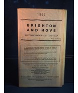 Vintage Brighton and Hove Accommodation List and Map 1967 Great Britain - £11.66 GBP
